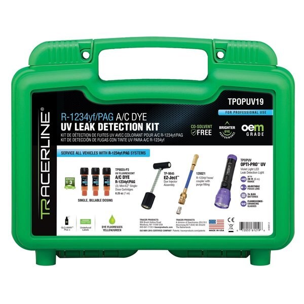 Oem-Grade R-1234Yf Mini-Ez Kit, Spectronics/Tracer, Mfr#: TPOPUV19